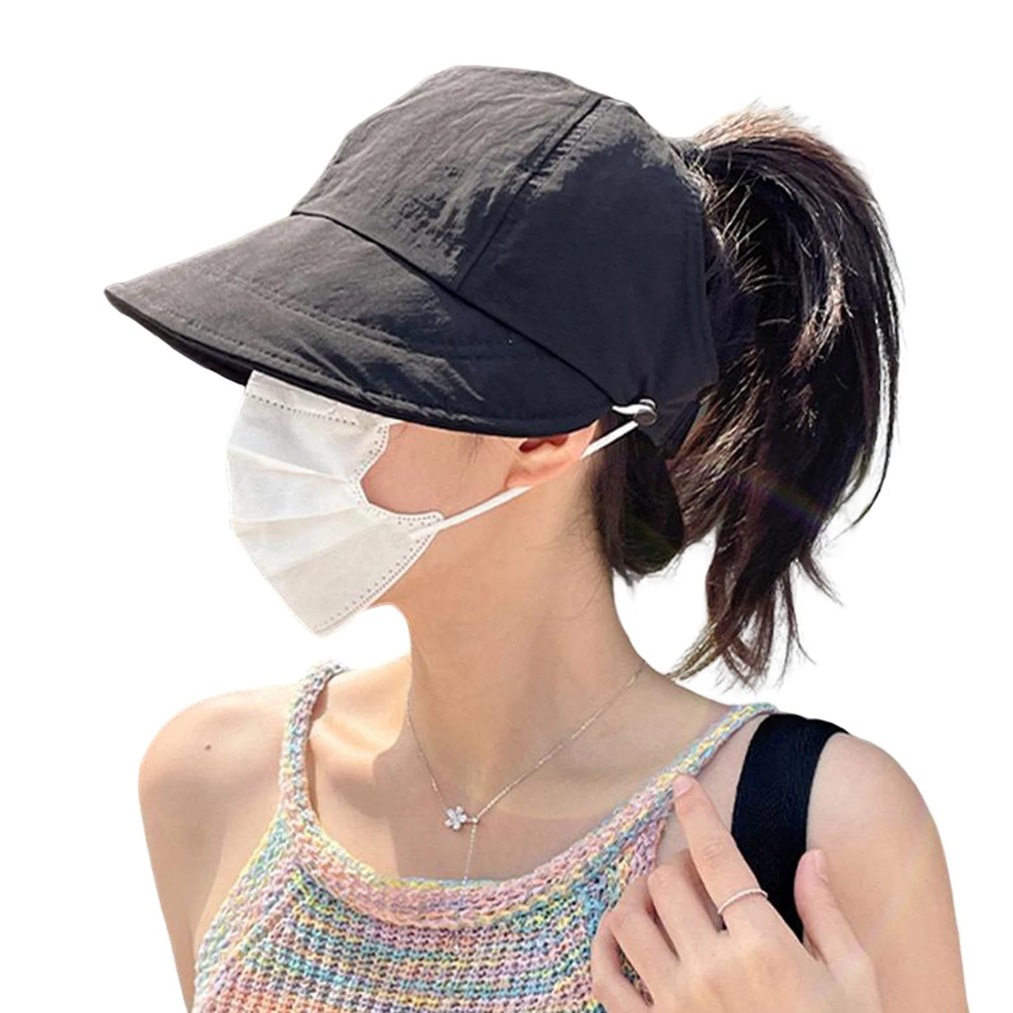 Summer Sun Hat Shade For Women Foldable Sun Beach Large Brimmed Hat