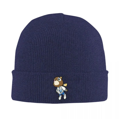 New Kanye West Dropout Bear Chicago Vintage Graduation Warm Knitted Cap