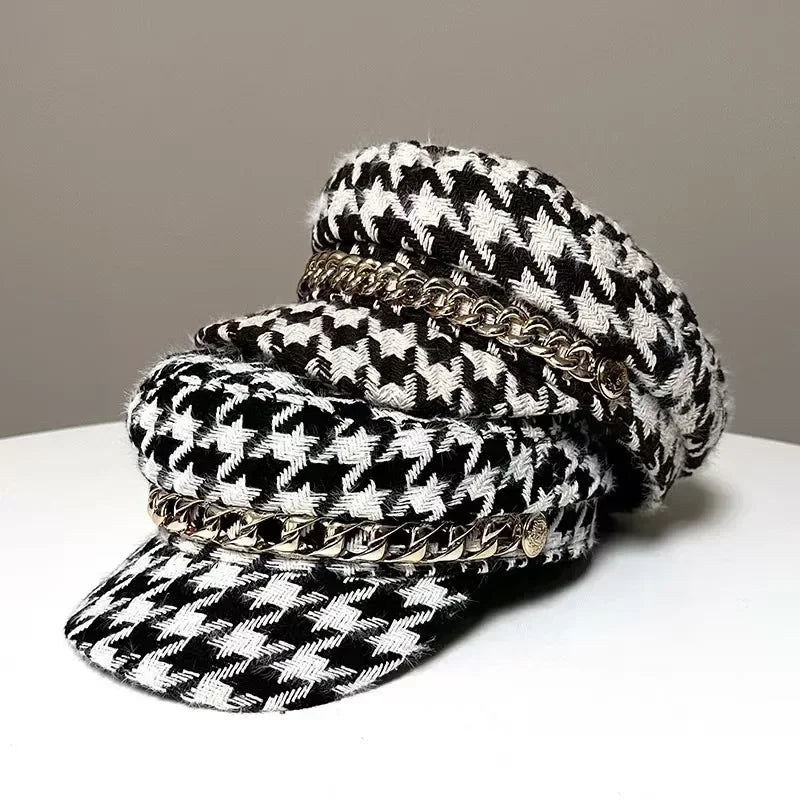 Panama Women's Checkered Baseball Cap