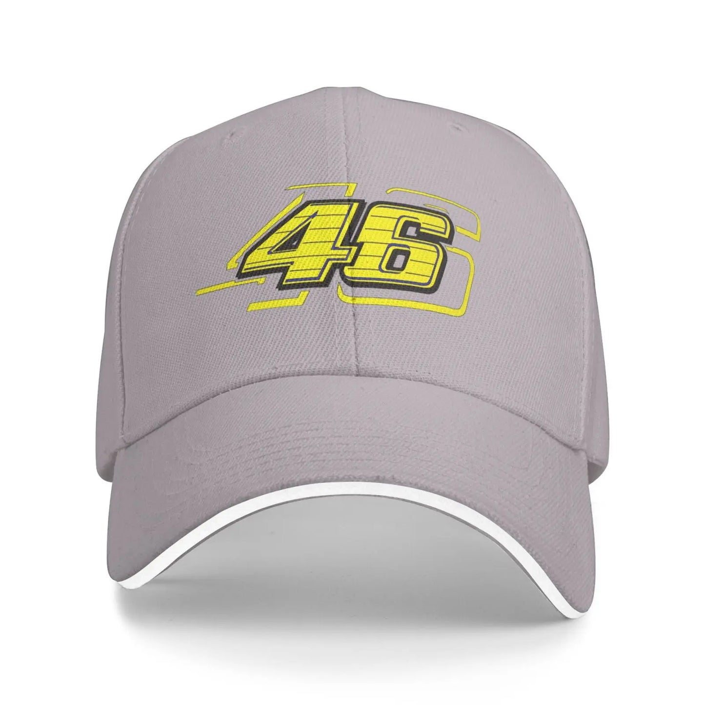 Letter 46 Print Baseball Cap Unisex Sandwich Hat Vintage Outdoor Summer