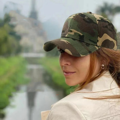 Men Women Camouflage Printed Baseball Caps