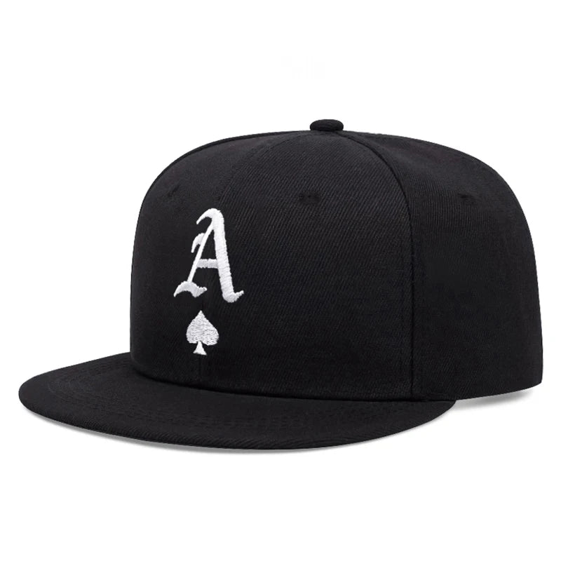 Simple and Fashionable Snapback Hat A Peach Heart Embroidered Hip Hop Hat