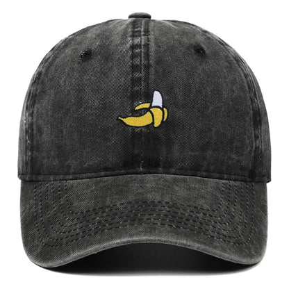 Banana Embroidered Baseball Hats for Men and Women