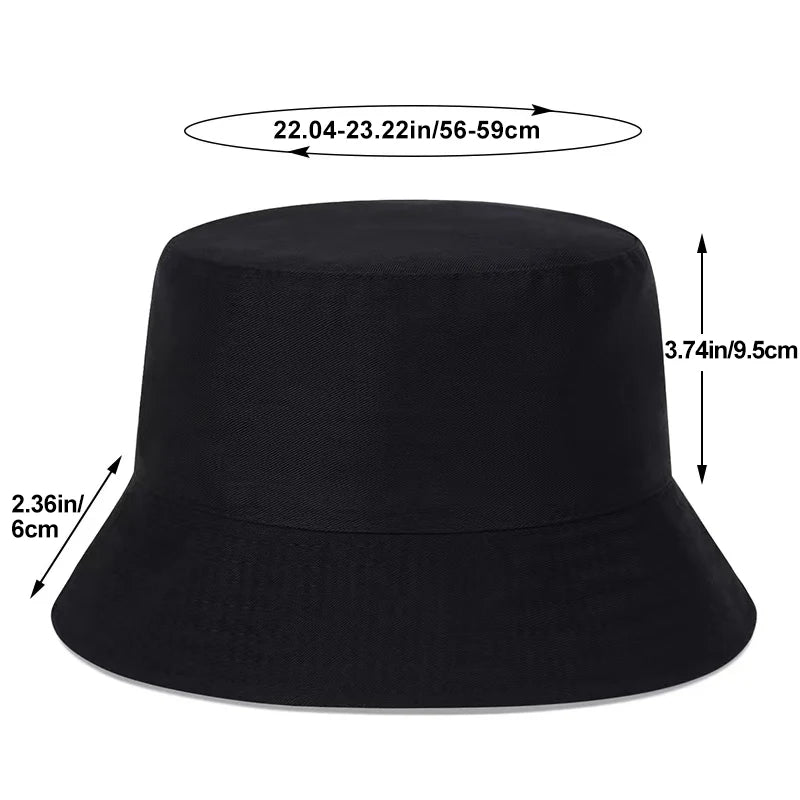 Unisex Cow Print Double-side Personality Bucket Hats Fishermen Caps