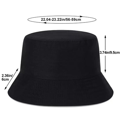 Unisex Cow Print Double-side Personality Bucket Hats Fishermen Caps