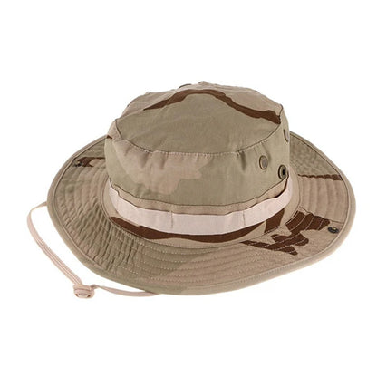 Camouflage Tactical Boonie Hats Camping Climbing Bucket Sniper Hat Men