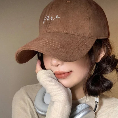 Retro Letter Embroidered Baseball Cap