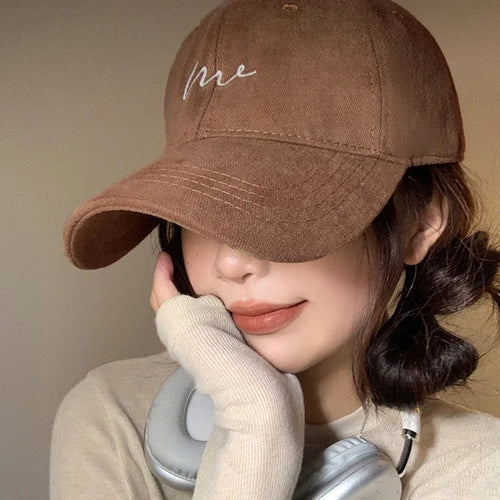 Retro Letter Embroidered Baseball Cap