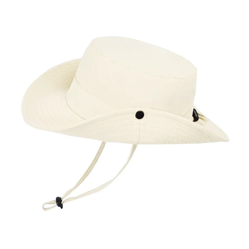 New Custom Logo Men Quick Drying Bucket Hats Fisherman Cap