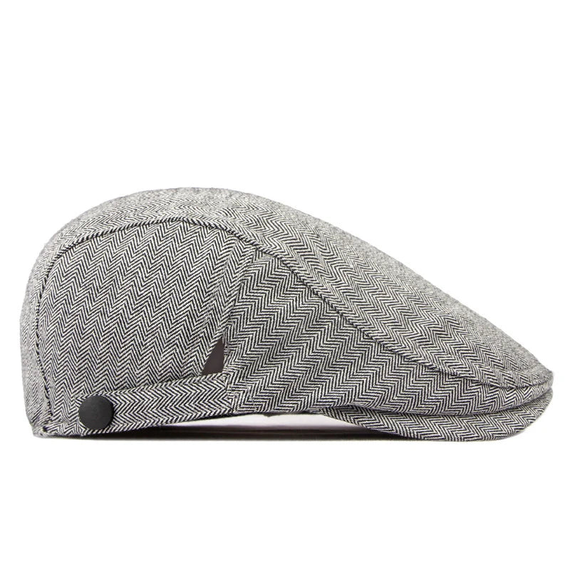 Men's Flat Hat Summer Tweed Peaky Blinders Beret Hat