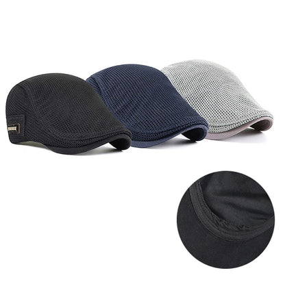 Mesh Breathable Beret Thin Section Sunscreen Sun Hat Cabbie Flat Cap