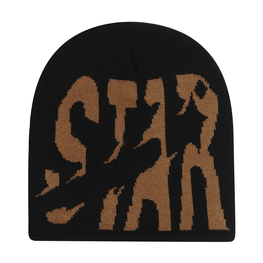 Y2k Letter Butter Knit Hats Skullies Beanies Autumn Winter Warm Hat