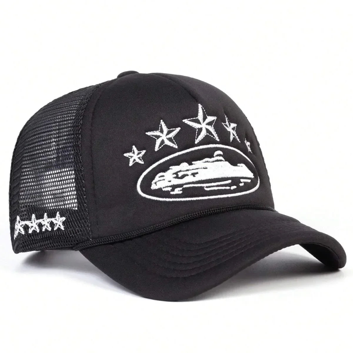 Unisex Men Women Cap Pentagram Embroidery Baseball Net Caps