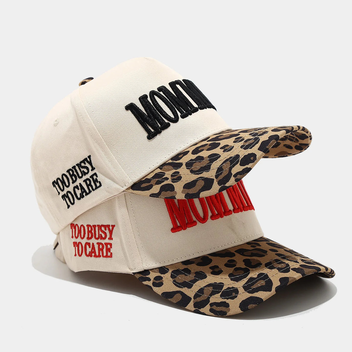 Unisex Duck Cap Couple Beer MOMMIN Letter Embroidery Cotton Hat Fashionable Design Soft Baseball Cap