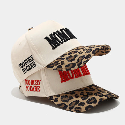 Unisex Duck Cap Couple Beer MOMMIN Letter Embroidery Cotton Hat Fashionable Design Soft Baseball Cap