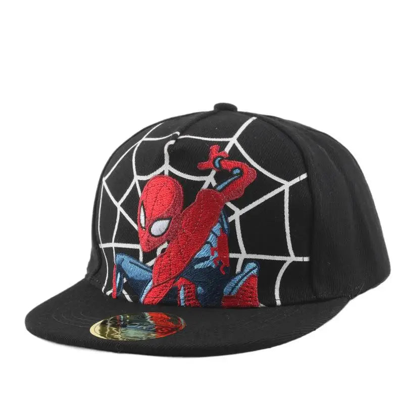 Spiderman Baseball Cap Cartoon Embroidery Snapback Hat Children