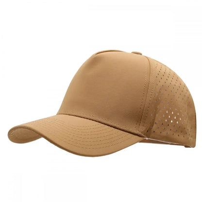 New Five-Ply Laser Perforated Quick-Drying Cap Breathable Sports Visor Cap