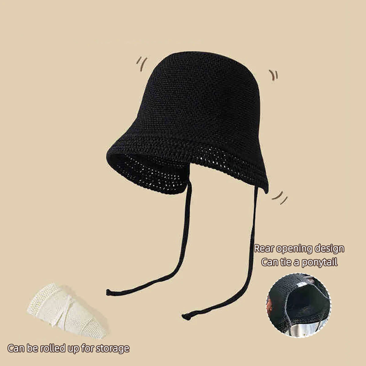 Women Fashion Solid Color Breathable Wide Brim Sun Visors