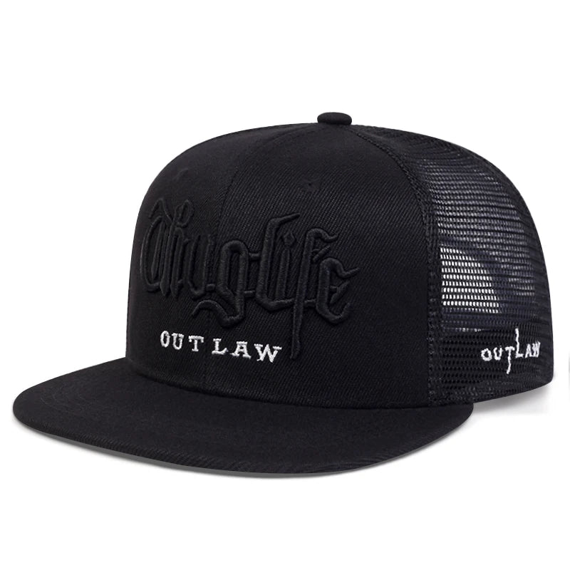 Fashion Fastball Cap Thuglife Embroidery Hiphop Baseball Cap
