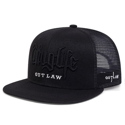 Fashion Fastball Cap Thuglife Embroidery Hiphop Baseball Cap