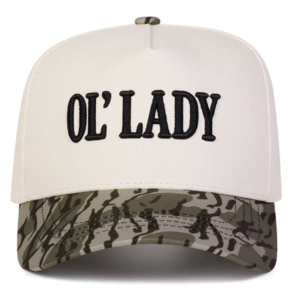 Unisex OL' LADY Embroidery Baseball Caps Spring Autumn