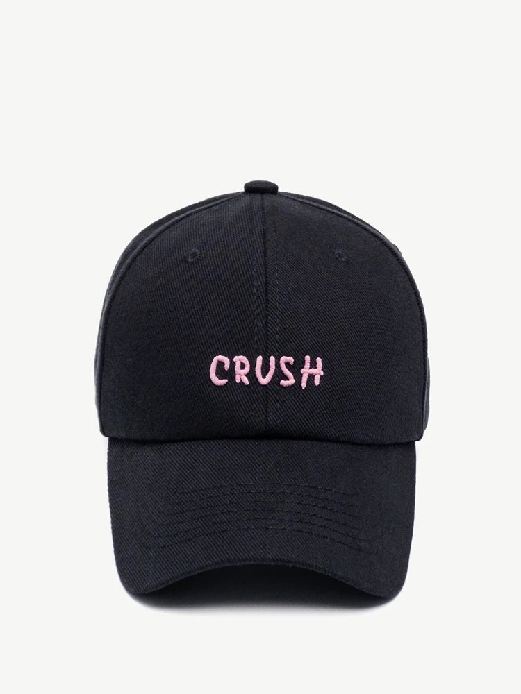 Arrival Unisex Embroidery "crush" Baseball Caps for Four Season