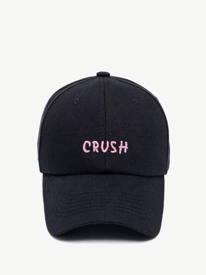 Arrival Unisex Embroidery "crush" Baseball Caps for Four Season