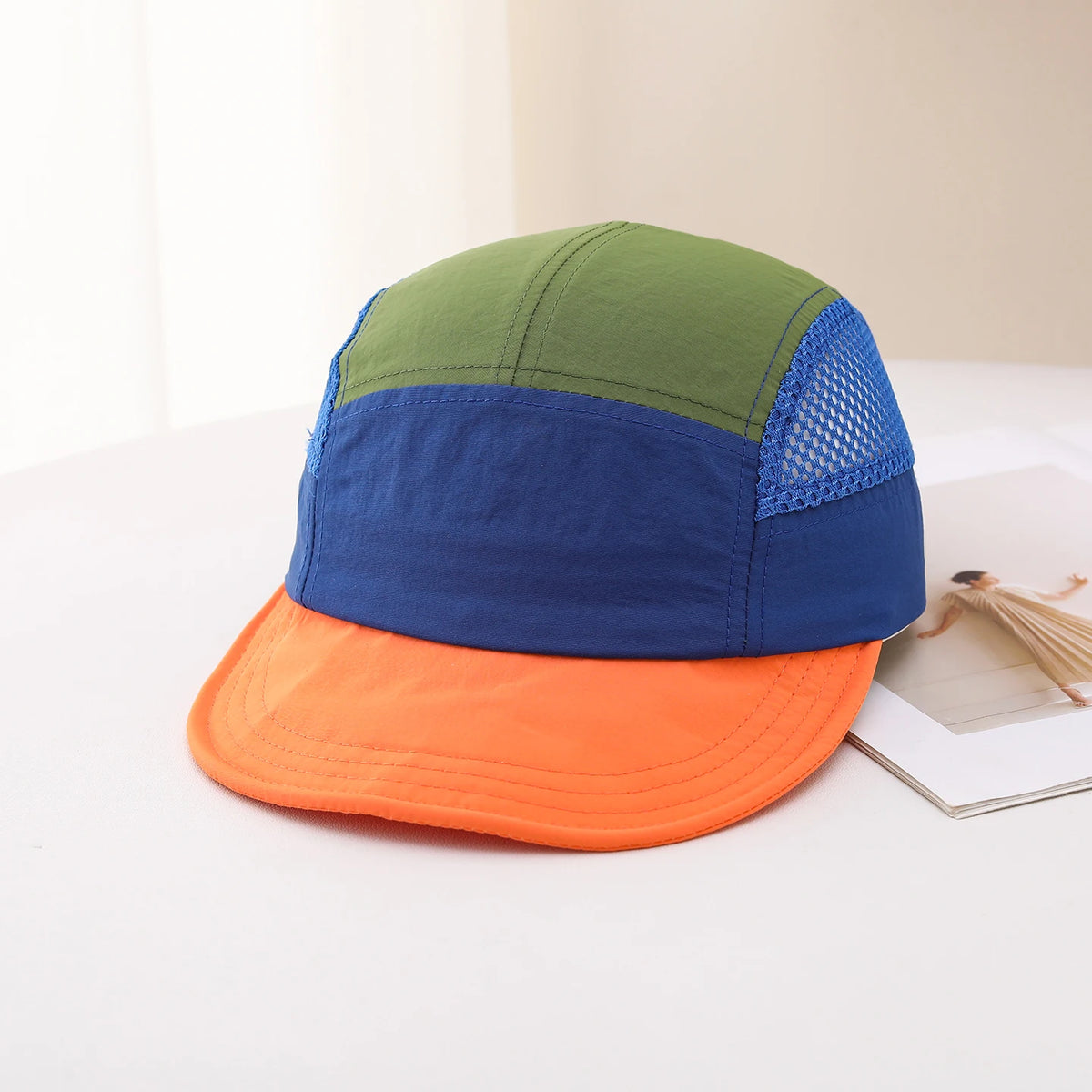 Spring/Summer Five-Panel Lightweight Quick-Drying Mesh Baseball Cap