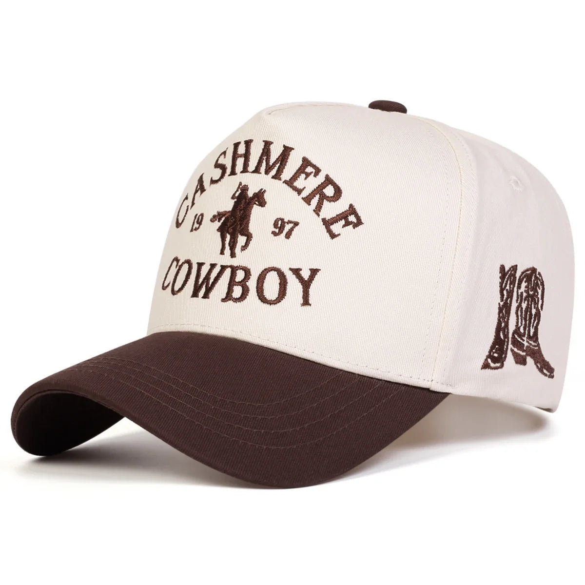 Unisex COWBOY Letter Embroidery Baseball Caps Adjustable Casual Hats Sunscreen Hat Sports Cap