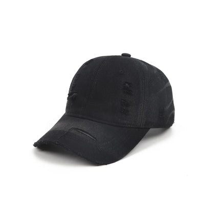 Baseball Cap For Women Men Unisex Dad Hat Broken Hole Washed Cap