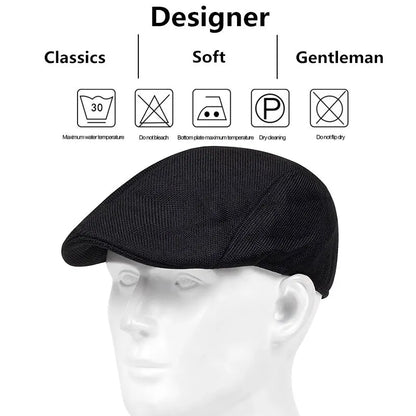 Mens Solid Casette Caps Spring And Summer Outdoor Casual Golf Hats Outdoor