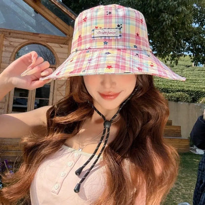 Sweet Star Women Sun Hat Fisherman Hat Japanese Style