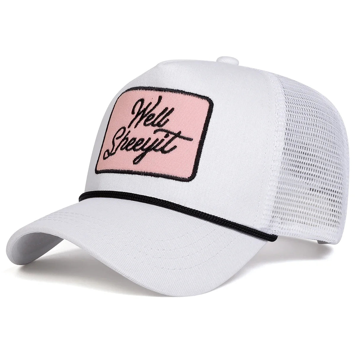 Unisex Well Sheeyit Embroidery Baseball Net Caps Spring and Summer