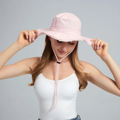 Custom Large Head Bucket Hat Outdoor Sun Hat