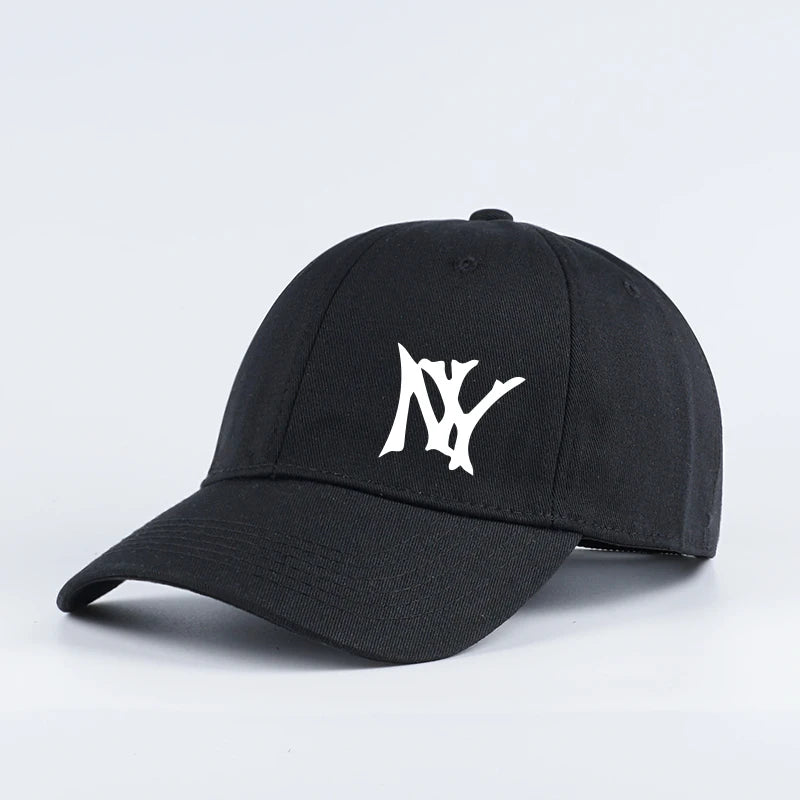 NY Letter Print Soft-Peak Baseball Cap