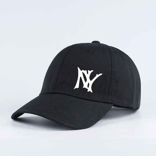 NY Letter Print Soft-Peak Baseball Cap