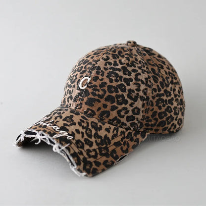 Washed Denim Baseball Cap Unisex Chicago