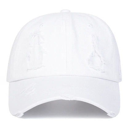 Unisex Hole Baseball Caps Spring Autumn