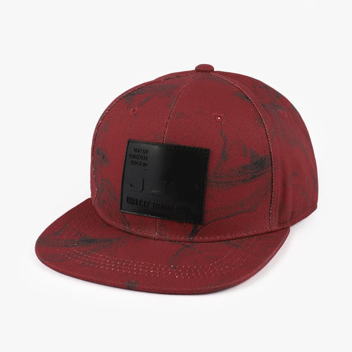Shading Embroidery Patchwork Hard-Top With Flat Brim