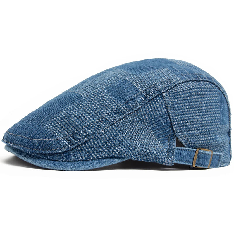 Denim Vintage Beret Men Newsboy Caps Summer