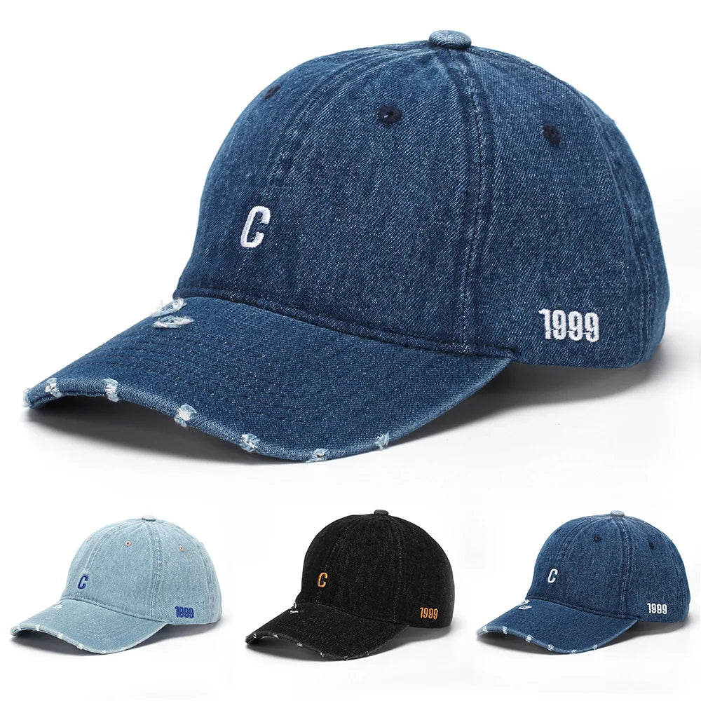 European and American Style Letter "C" Embroidered Baseball Cap