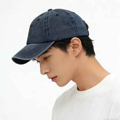 2026 Vintage Washed Denim Baseball Cap 100% Cotton Dad Hat