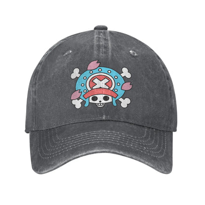 Vintage Flag Chopper Ones Pieces Baseball Caps