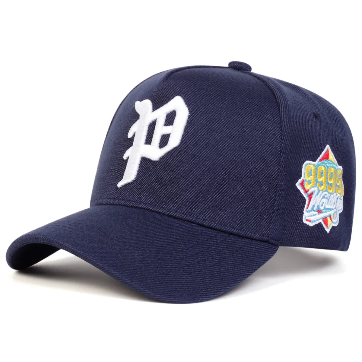 Unisex Gothic P Letter Embroidery Baseball Caps