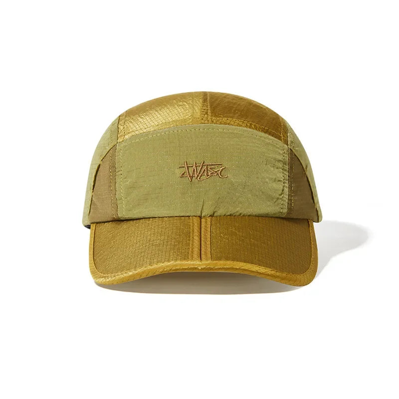 Unisex Packable Dad Cap - Foldable Breathable Mesh Sun Hat