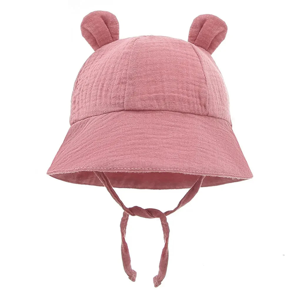 Muslin Cotton Baby Hat Summer Infant Cap Soft Baby Sun Hats
