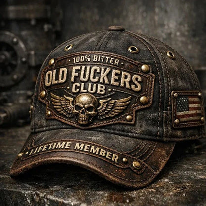 Skull Printed Letter Baseball Cap Men Women