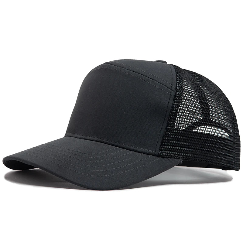 Fashion Hip Hop Mesh Caps Summer 7 Panel Men's Baseball Cap