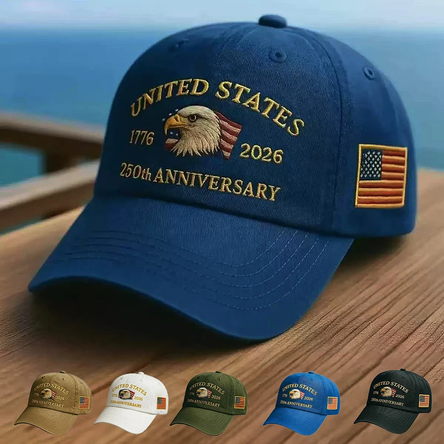 250th Anniversary Hat USA Patriotic Baseball Caps