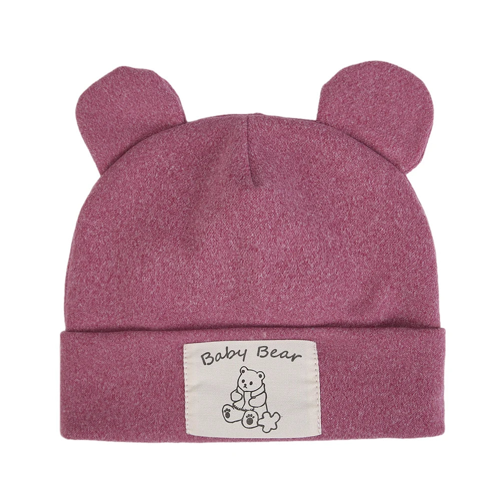 Cute Bear Ear Baby Turban Hats For Newborn Boys Girls